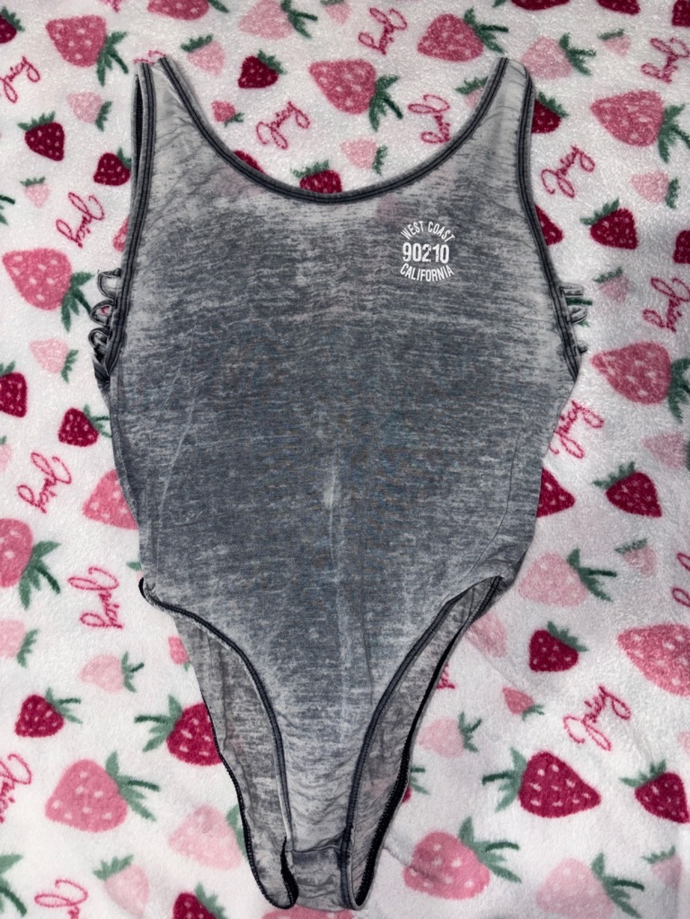 LA hearts west coast 90210 california bodysuit